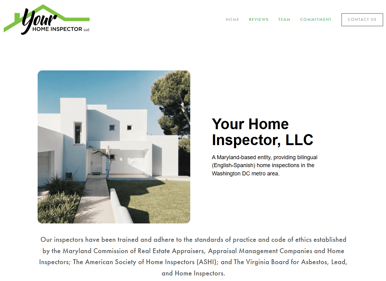 Your Home Inspector Website